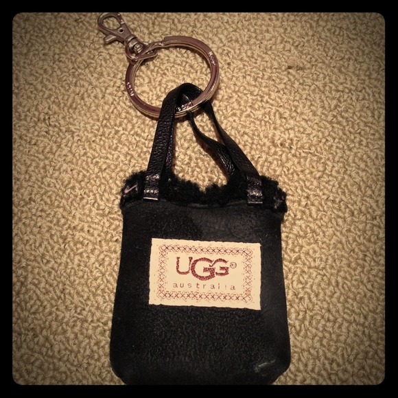 small Ugg pouch keychain