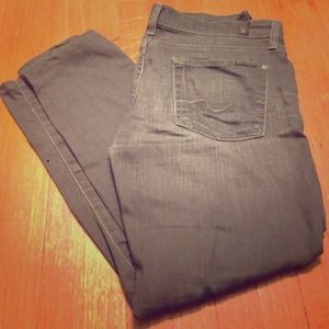 7 for all Mankind grey denim jeans