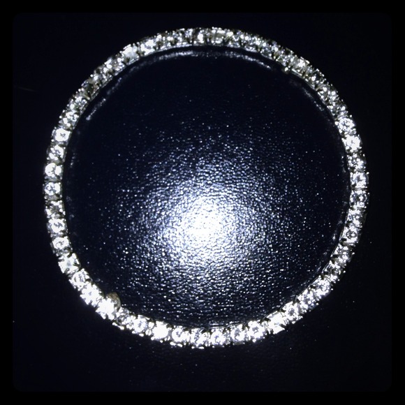 Silver glam bangle