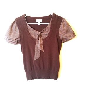 Chocolate brown vest top