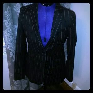 Theory black pinstripe jacket/ blazer