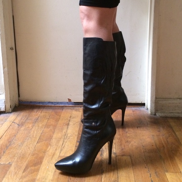 Cesare Paciotti tall black boots