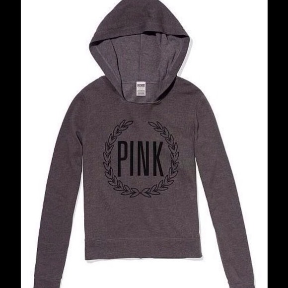 👾SOLD👾VS PINK Perfect Pullover in Aluminum