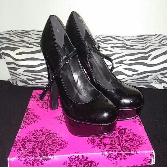 *reduced* Black Sexy DiVa high Heels - Picture 2 of 3