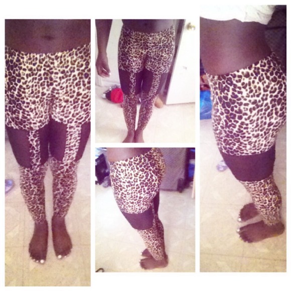 Cheetah print leggings