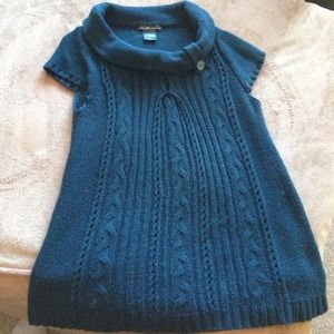 Large blue sweater dress. Worn once.