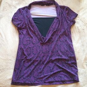 Large maternity top with built in shelf bra.