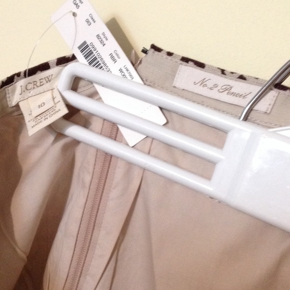 {j.crew} Linen No. 2 Long pencil skirt leopard - Picture 2 of 3