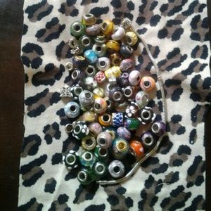 Pandora beads and charms
