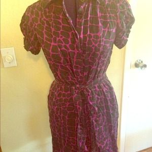 Purple and black dress