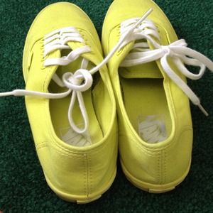Neon yellow/green vans