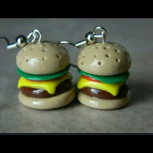 Handmade by me, Polymer Clay Cheeseburger
