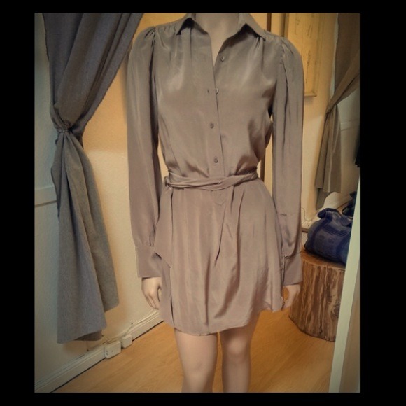 Bcbg long sleeve shirt dress