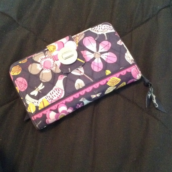 Vera Bradley turn lock wallet