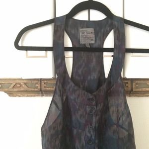 Blue and purple racerback tank