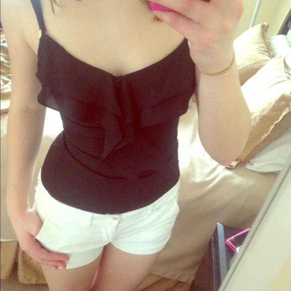 Nice/fancy ruffle spaghetti shirt.