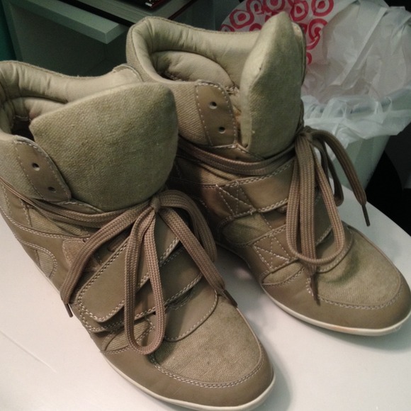 Tan Sneaker Wedges REDUCED