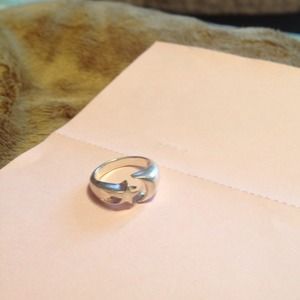 SILVER 925  STAR & MOON  RING SZ6 💗