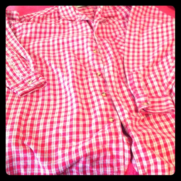 XXL Cozy red and white Flannel - Picture 1 of 1