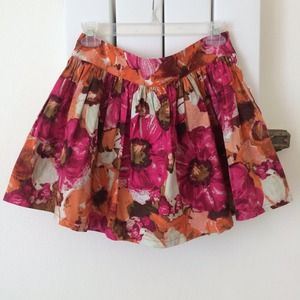 Floral print skirt