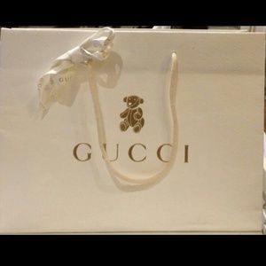 Gucci gift bag w/ ribbon