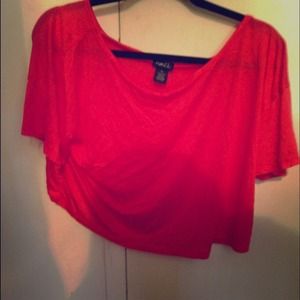 Red crop top