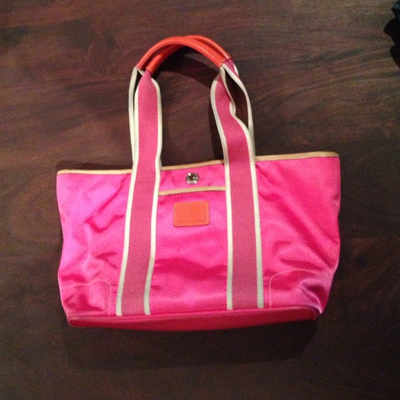 Neon Pink Coach Bag