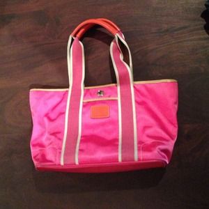 Neon Pink Coach Bag
