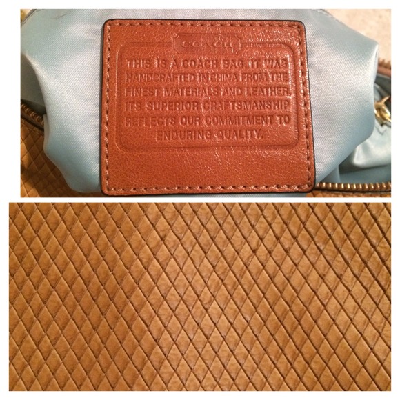 Coach Kristin Python Hobo in dark tan/mustard - Picture 4 of 4