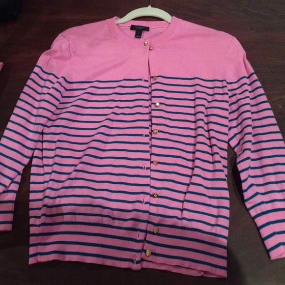 Pink, Stripped J. Crew Sweater