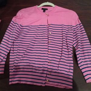 Pink, Stripped J. Crew Sweater