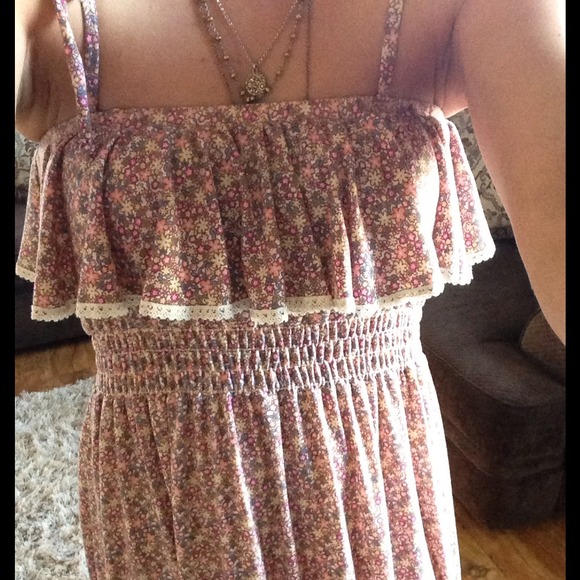 Boho floral maxi dress