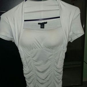 White and black top