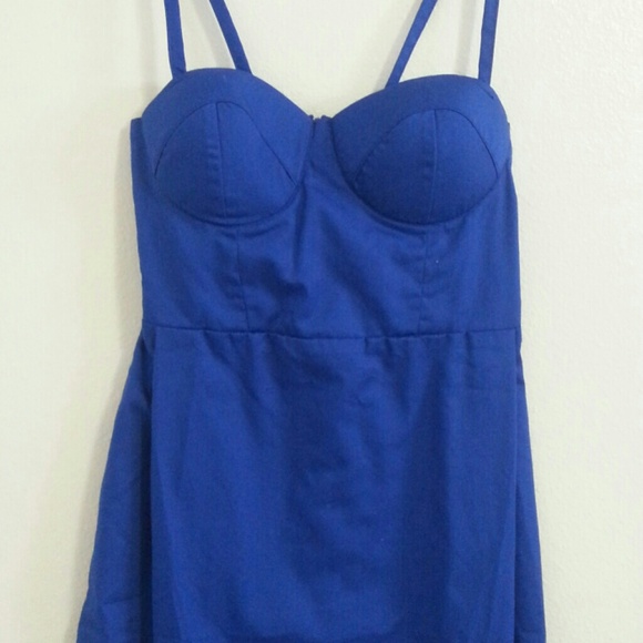 Blue bustier dress - Picture 2 of 2