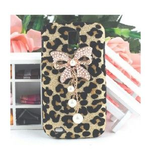 Lepard wiyh diamond tail phone.case for galaxy s2