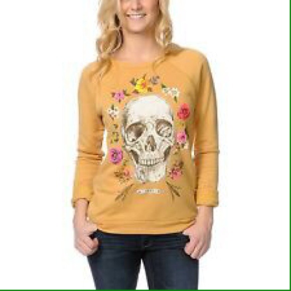 Obey sweater with skull decal