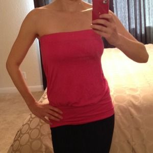 Hot pink tube top
