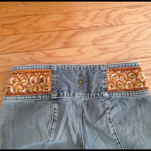 Express vintage beaded jeans sold in bundle - Picture 2 of 3