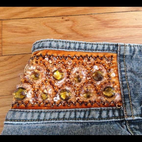 Express vintage beaded jeans sold in bundle - Picture 3 of 3