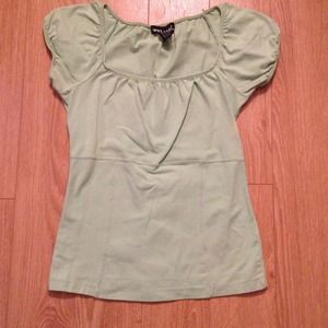Green cap sleeve shirt