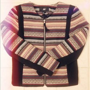 H&M tribal print jacket