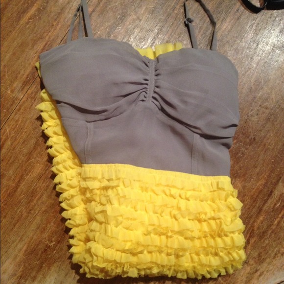 Grey and yellow dress SOLD IN BUNDLE
