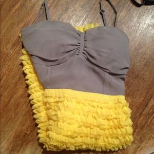 Grey and yellow dress SOLD IN BUNDLE