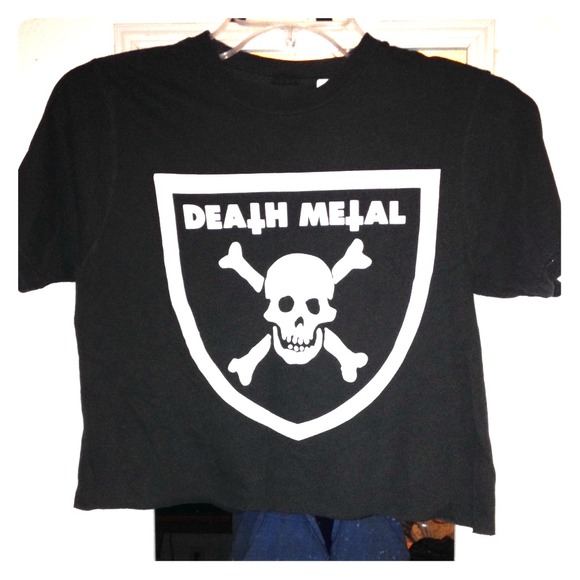 Urban Outfitters Death Metal Crop Top