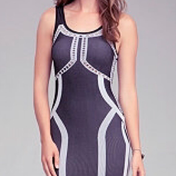 ❌❌SOLD❌❌Bebe shaped color block dress