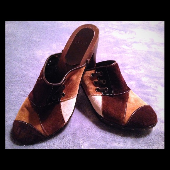 Coach Suede Leather Mules