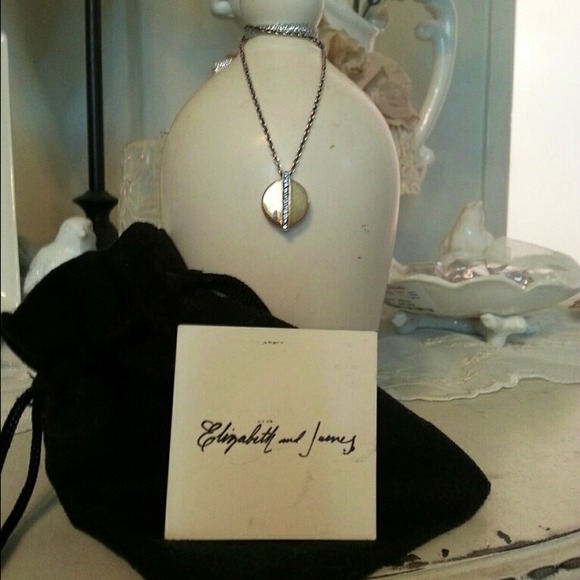 Elizabeth and James Gold Nile Small Round Necklace - Picture 2 of 3