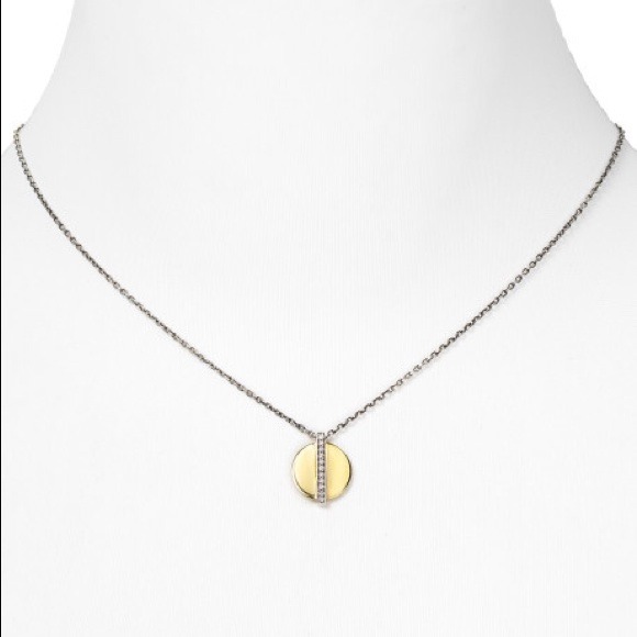 Elizabeth and James Gold Nile Small Round Necklace - Picture 3 of 3