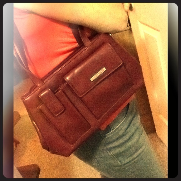 Burgundy purse