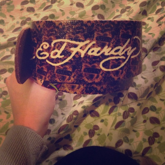 Brand New leather Ed Hardy belt